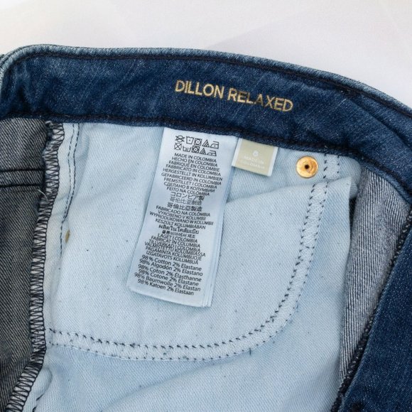 Michael Kors Dillon Relaxed Distressed Size 8 Medium Wash Denim Jeans - Picture 6 of 10